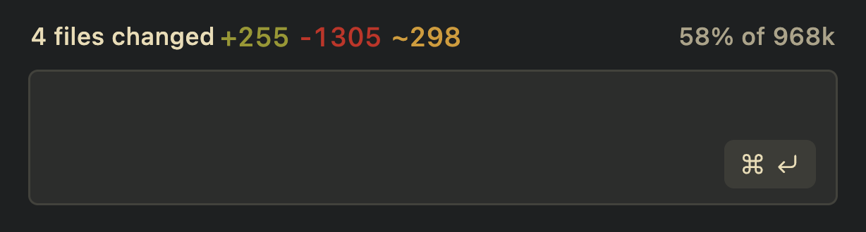 Amp thread with 1,000,000 tokens of context