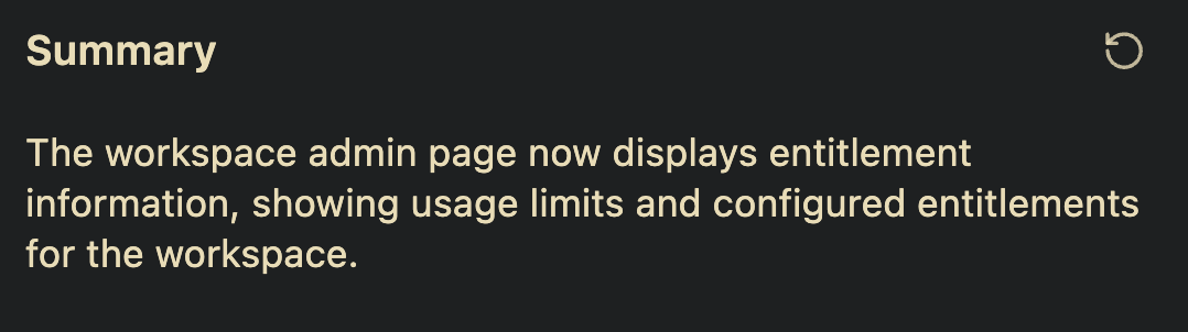 AI summary of the changes
