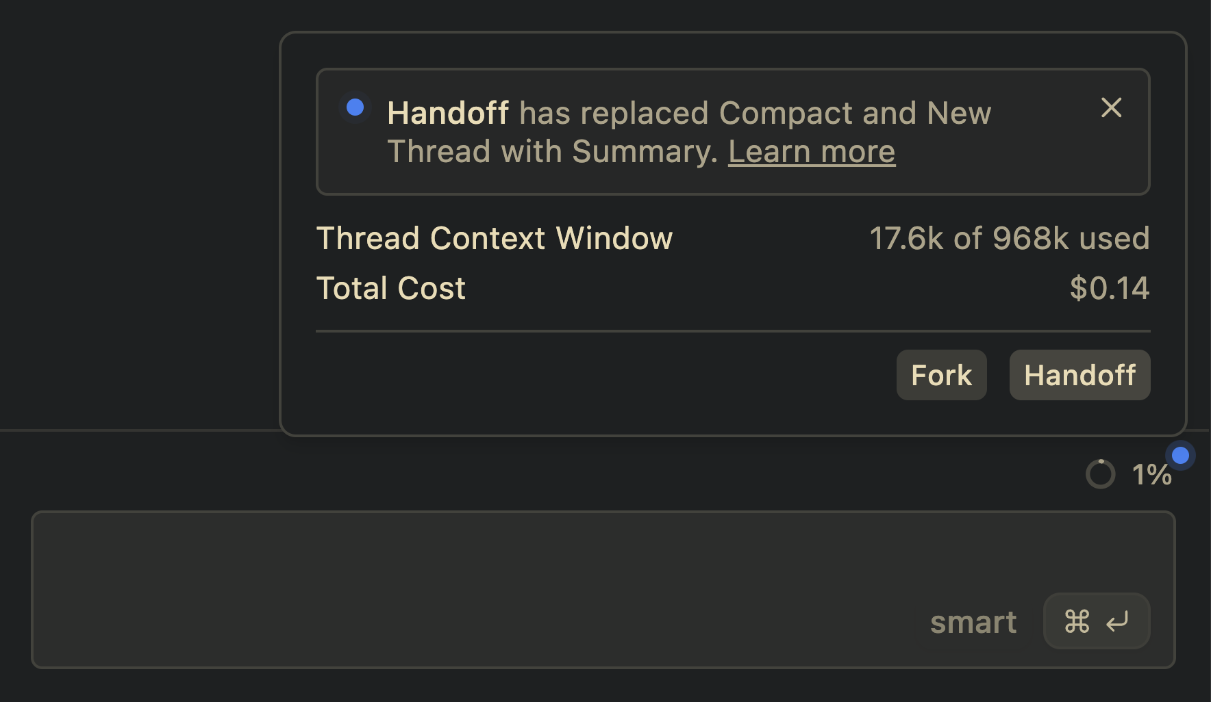 Handoff command in VS Code
